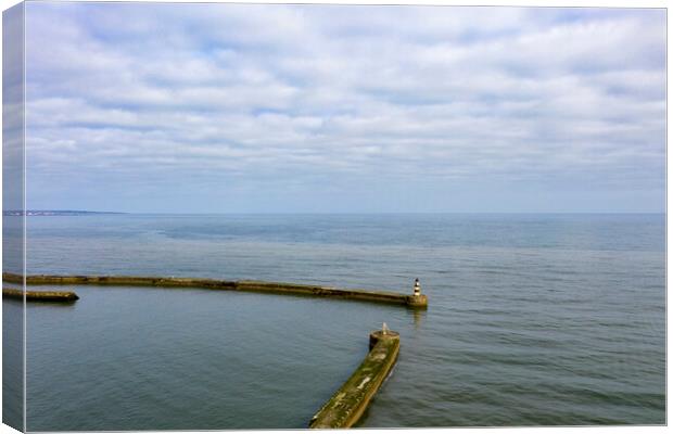 Seaham Harbour Canvas Print by Steve Smith