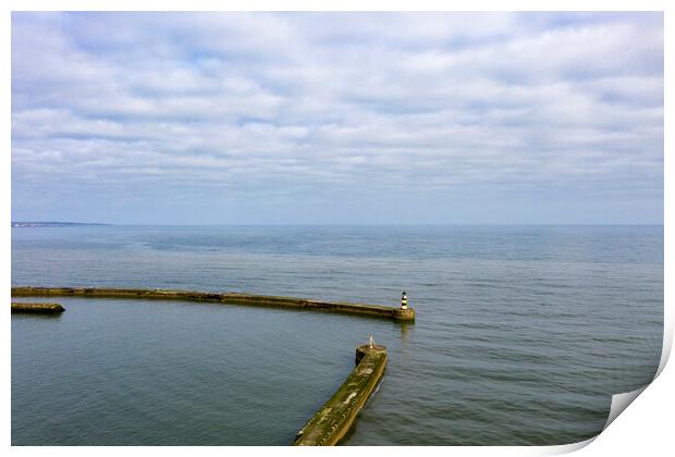 Seaham Harbour Print by Steve Smith