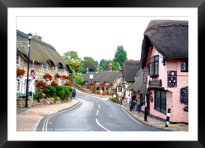 Timeless Charm of Shanklin Village Framed Mounted Print by john hill