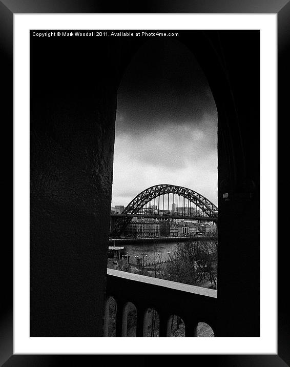 Tyne Bridge from High Level Framed Mounted Print by Mark Woodall