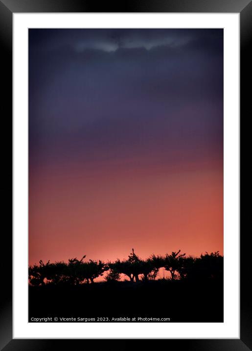 Sun and moon light Framed Mounted Print by Vicente Sargues