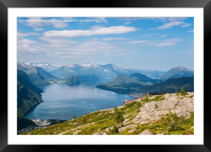 Romsdalsfjorden Fjord Norway Framed Mounted Print by Pearl Bucknall