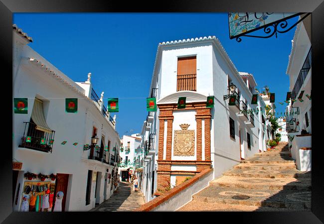 Enchanting Frigiliana: Andalusian Sun-Kissed Jewel Framed Print by Andy Evans Photos