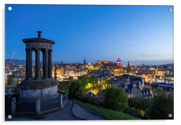 Evening In Edinburgh Acrylic by Artur Bogacki