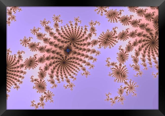 Beautiful zoom into the infinite mathemacial mandelbrot set frac Framed Print by Michael Piepgras