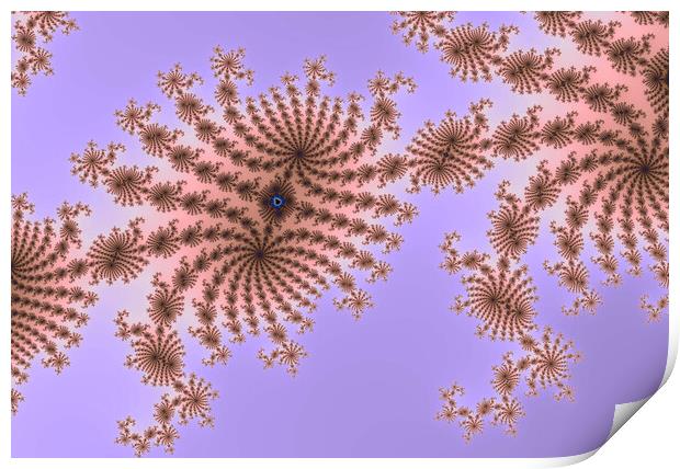 Beautiful zoom into the infinite mathemacial mandelbrot set frac Print by Michael Piepgras