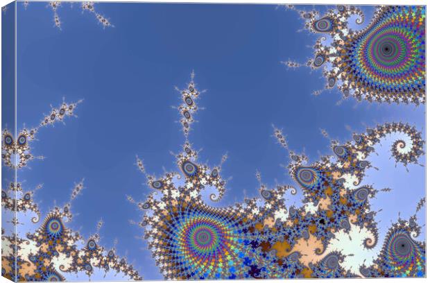 Beautiful zoom into the infinite mathemacial mandelbrot set frac Canvas Print by Michael Piepgras