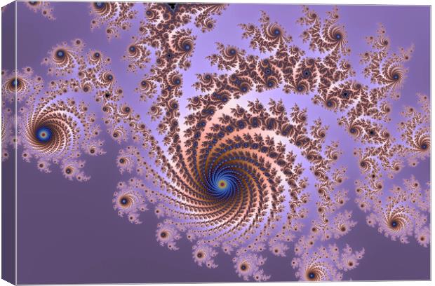 Beautiful zoom into the infinite mathemacial mandelbrot set frac Canvas Print by Michael Piepgras