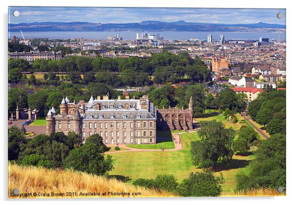 Holyrood Palace Edinburgh SCOTLAND Acrylic by Craig Brown