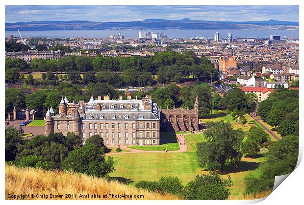 Holyrood Palace Edinburgh SCOTLAND Print by Craig Brown