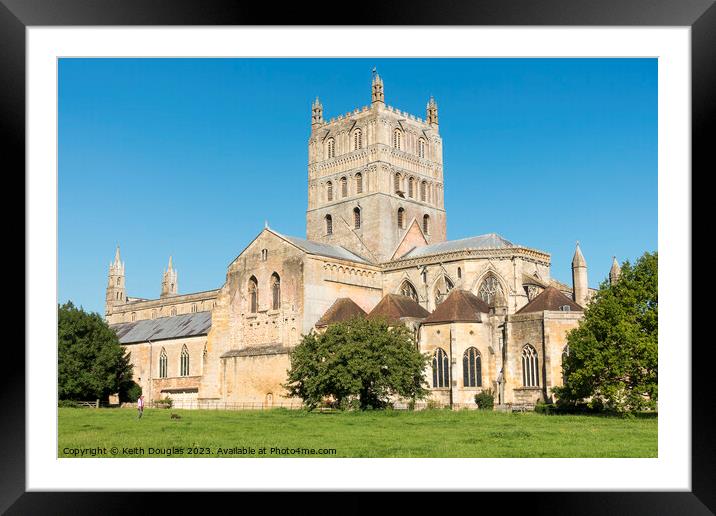 Tewkesbury Abbey, Gloucestershire Framed Mounted Print by Keith Douglas
