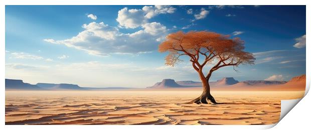 Lonely tree Print by Massimiliano Leban