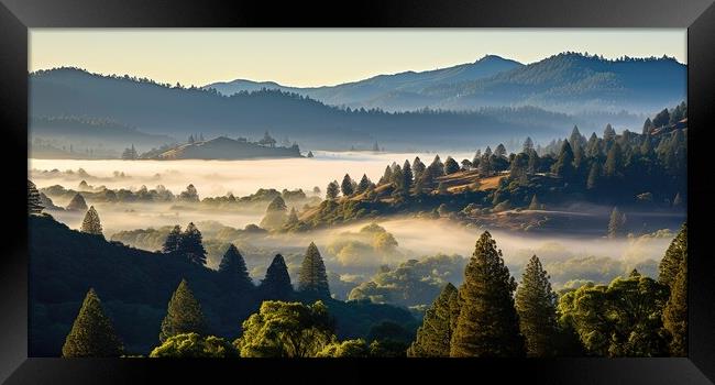 Fog in the morning Framed Print by Massimiliano Leban