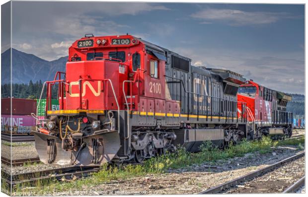 Canadian Freight Power  Canvas Print by Rob Hawkins