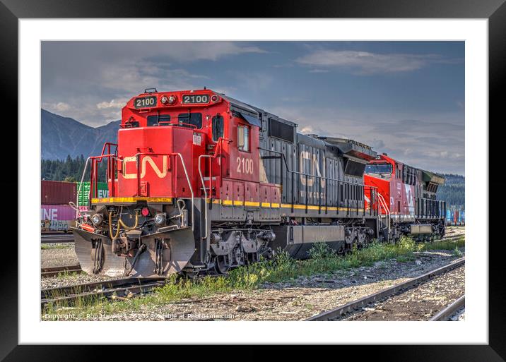 Canadian Freight Power  Framed Mounted Print by Rob Hawkins