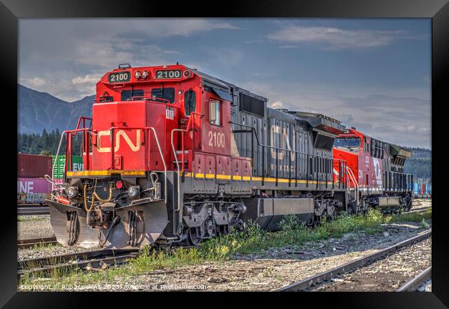 Canadian Freight Power  Framed Print by Rob Hawkins