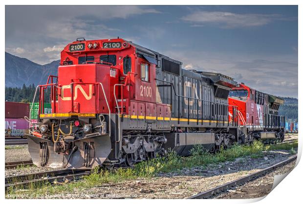 Canadian Freight Power  Print by Rob Hawkins