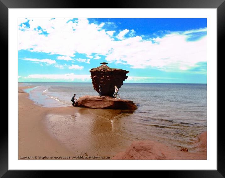 Teacup Rock, PEI Framed Mounted Print by Stephanie Moore