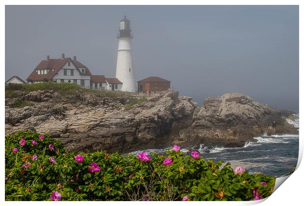 Portland Head lighthouse Maine Print by Jo Anne Keasler