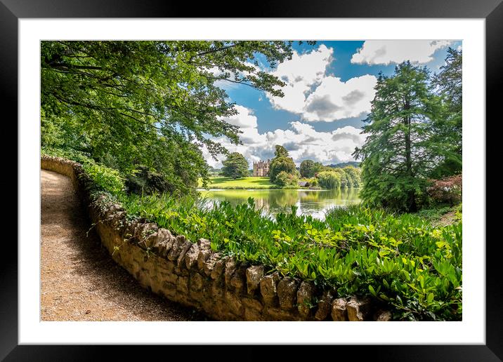 View of Sherborne Castle across the lake Framed Mounted Print by Sue Knight