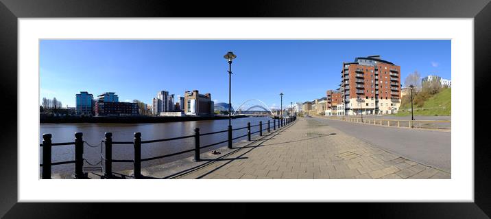 Newcastle Quayside Framed Mounted Print by Steve Smith