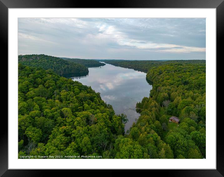 Cononto Lake before sunset Framed Mounted Print by Roxane Bay