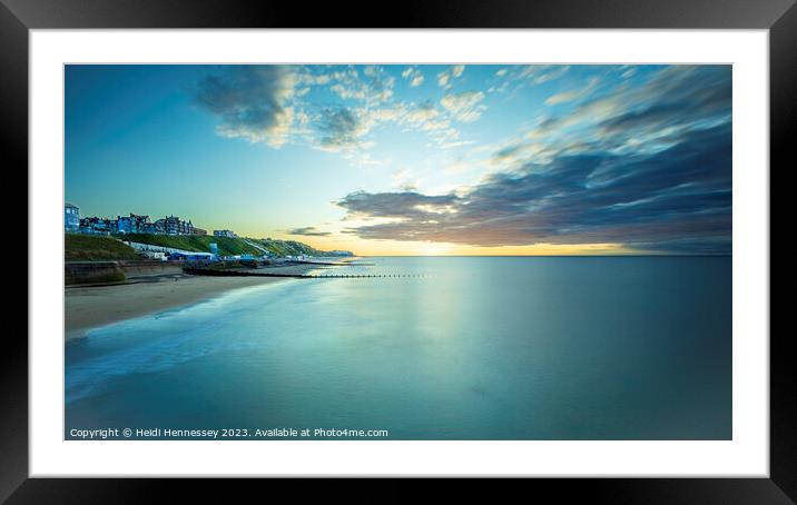 Sublime Nautical Horizon Framed Mounted Print by Heidi Hennessey