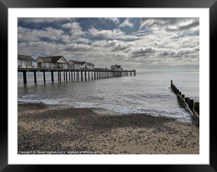 Southwold Pier Framed Mounted Print by Simon Gladwin