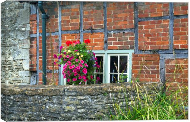 Cosy Cottage Canvas Print by Alexandra Lavizzari