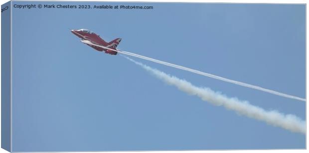 Red Arrow in flight 2023 Canvas Print by Mark Chesters