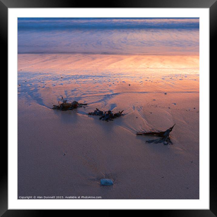 Serene Silhouettes at Sunrise Framed Mounted Print by Alan Dunnett