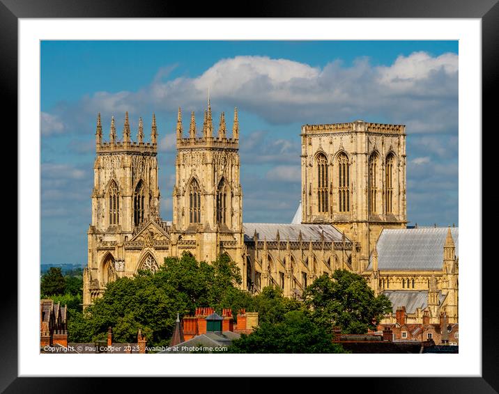 Sunlit Spectacle of York Minster Framed Mounted Print by Bailey Cooper