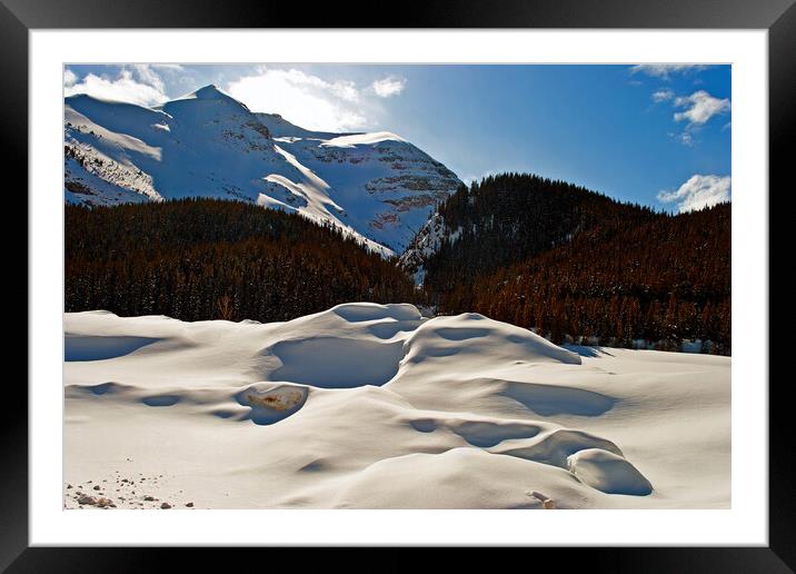 Frozen Splendour: Canada's Icefields Parkway Framed Mounted Print by Andy Evans Photos