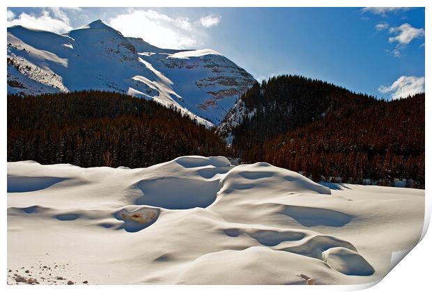 Frozen Splendour: Canada's Icefields Parkway Print by Andy Evans Photos