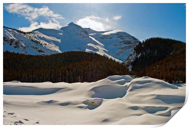'Canadian Rockies: A Frozen Wonderland' Print by Andy Evans Photos