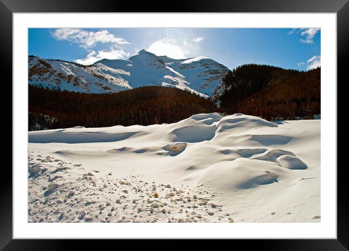 Canada's Frosty Icefields Parkway Journey Framed Mounted Print by Andy Evans Photos