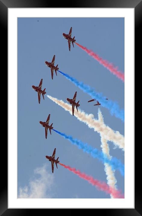 The Reds on a Roll Framed Mounted Print by Jon Fixter