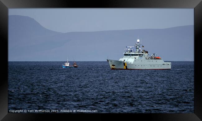 'Maritime Guardian: Vessel Minna' Framed Print by Tom McPherson