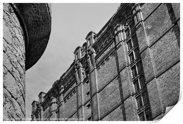 Tobacco Warehouse at Stanley Dock Print by Bernard Rose Photography