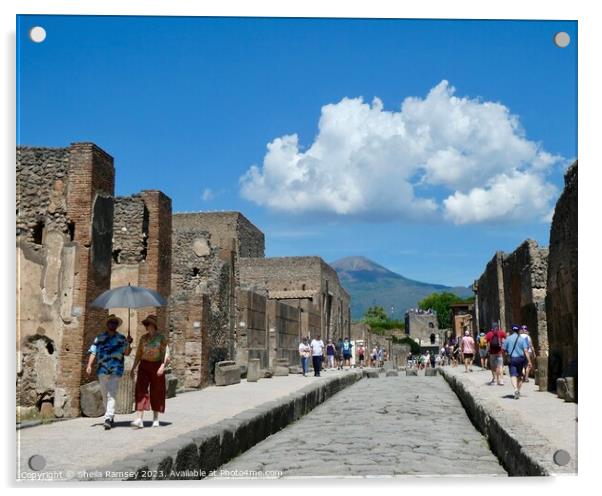 Pompeii Street Acrylic by Sheila Ramsey