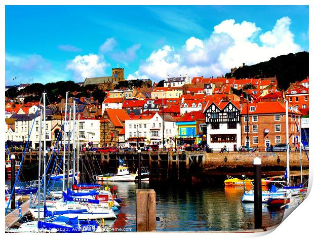 Scarborough, North Yorkshire. Print by john hill