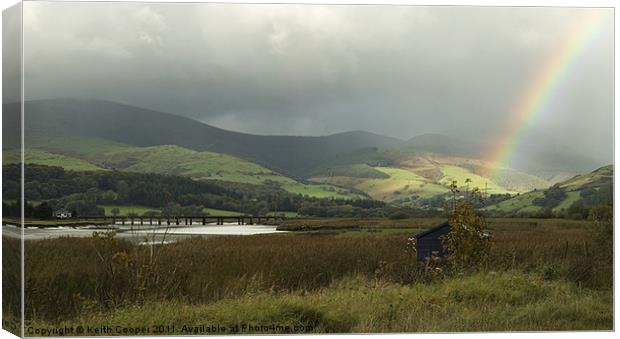 Dyfi Junction North Wales Canvas Print by Keith Cooper