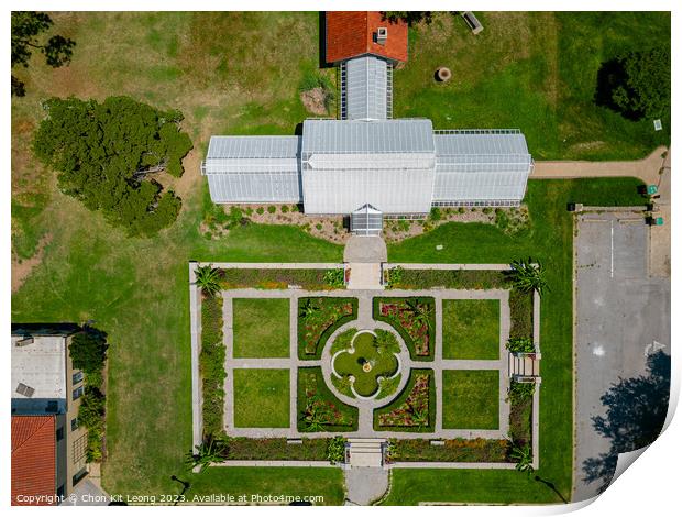 Aerial view of the Woodward Park and Tulsa cityscape Print by Chon Kit Leong