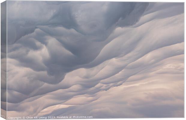 Special thunderstorm clouds over the sky Canvas Print by Chon Kit Leong