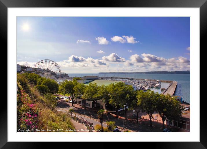 The English Riviera Framed Mounted Print by Stephen Hamer