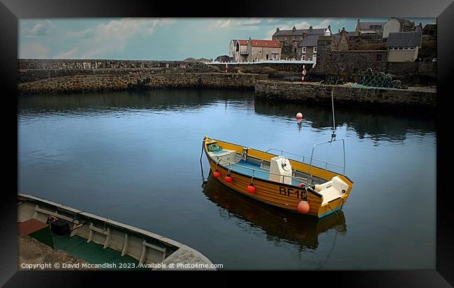 Portsoy Harbour Scotland				 Framed Print by David Mccandlish