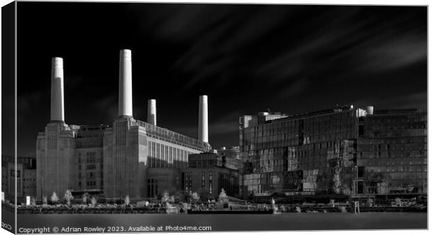 The old power station at Battersea Canvas Print by Adrian Rowley