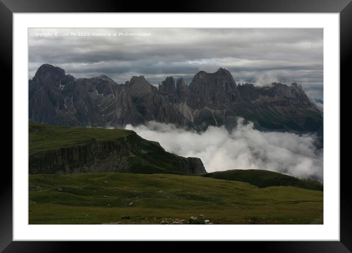 Walk through Italian Dolomites Framed Mounted Print by Arun 