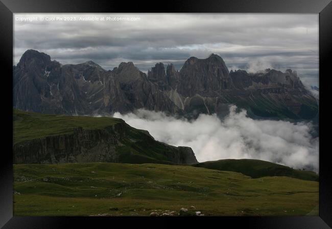 Walk through Italian Dolomites Framed Print by Arun 