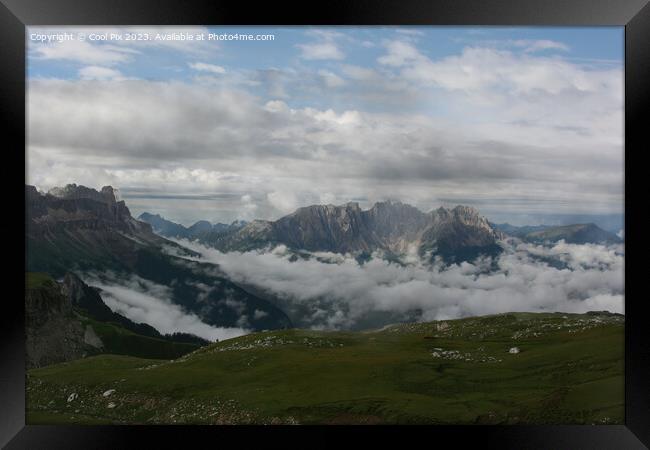 Walk through Italian Dolomites Framed Print by Arun 